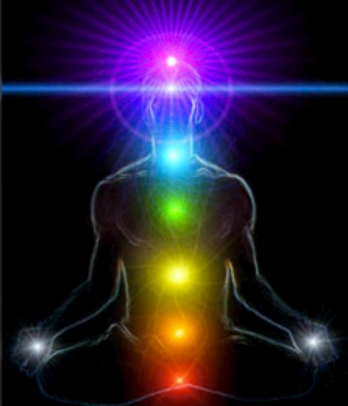 Healing chakras with light